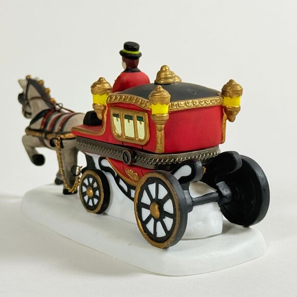 Dept 56 Royal Coach Trinket Box Hinged Horse Heritage Village 57501 Retired - Picture 5 of 10